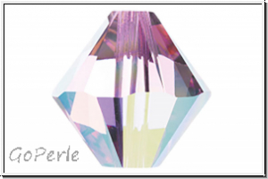 Swarovski� Bicone 5328, 4mm, 223AB - light rose, AB, 25 Stk.